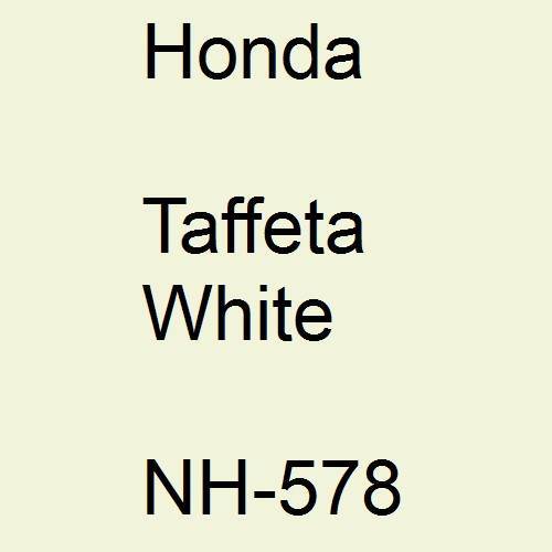 Honda, Taffeta White, NH-578.